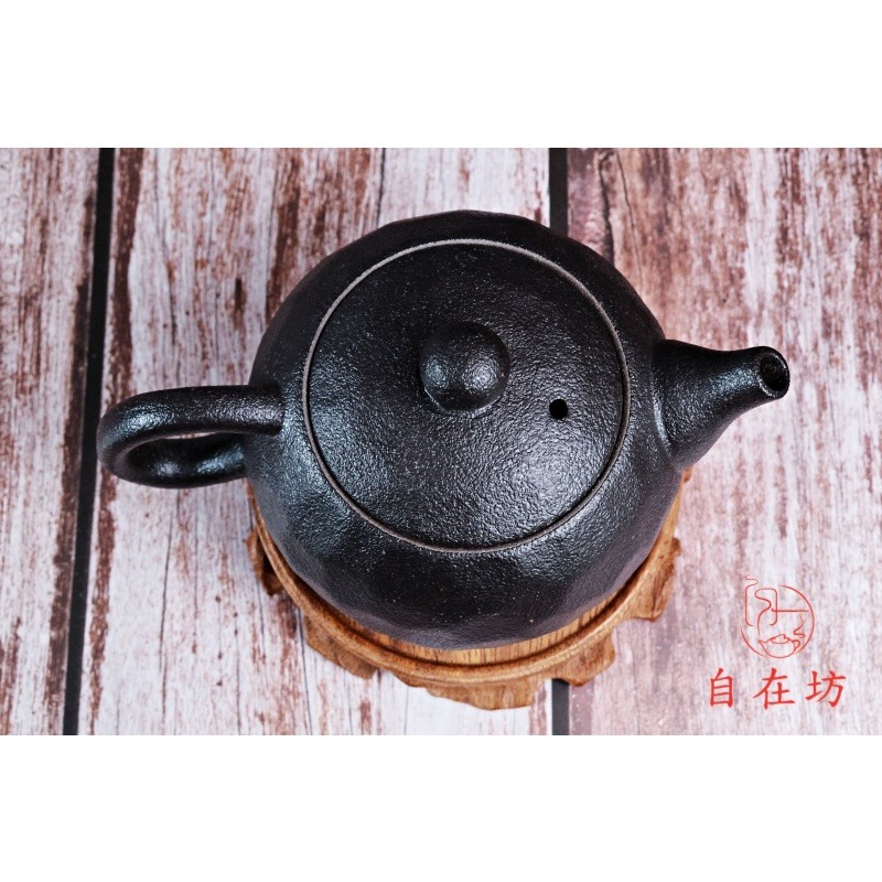 【全館滿599免運】茶壼 陶瓷壼 西施壼 粗陶復古西施壺-黑230ml 粗陶茶具【自在坊茶具】-細節圖2