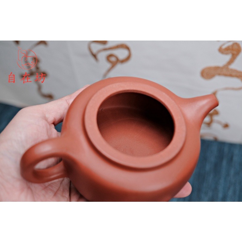 【全館滿599免運】茶壼 紫砂壼【曼生井欄壺-240ml】手作原礦紫朱泥 宜興茶壺 出湯順暢 斷水利落【自在坊茶具】-細節圖4
