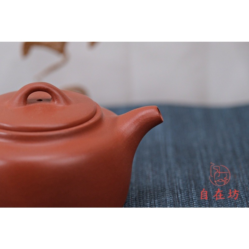 【全館滿599免運】茶壼 紫砂壼【曼生井欄壺-240ml】手作原礦紫朱泥 宜興茶壺 出湯順暢 斷水利落【自在坊茶具】-細節圖6