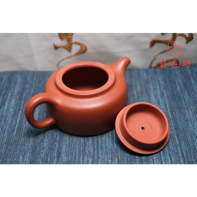 【全館滿599免運】茶壼 紫砂壼【曼生井欄壺-240ml】手作原礦紫朱泥 宜興茶壺 出湯順暢 斷水利落【自在坊茶具】-細節圖8
