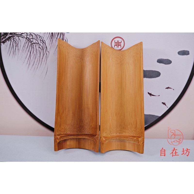 【全館滿599免運】茶則 竹製茶器系列【拋光竹節缺口茶則】自然古樸 竹製茶具 竹根雕茶具【自在坊茶具】-細節圖2