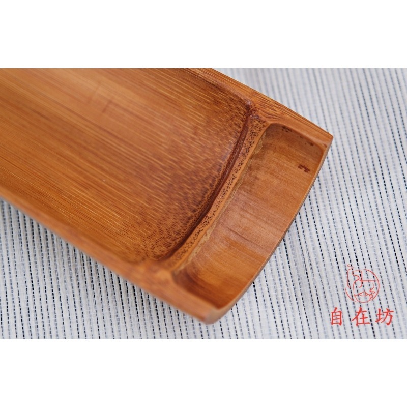 【全館滿599免運】茶則 竹製茶器系列【拋光竹節缺口茶則】自然古樸 竹製茶具 竹根雕茶具【自在坊茶具】-細節圖4