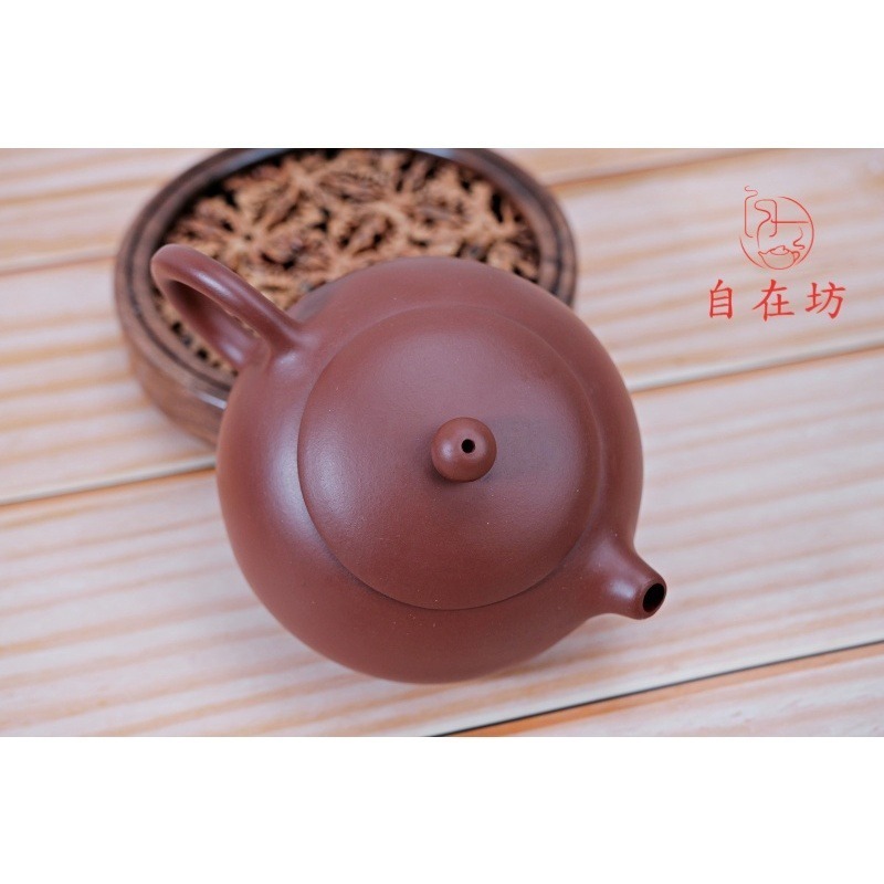 【全館滿599免運】【閆明峰大品西施-330ml】手作原礦紫朱泥 宜興茶壺 出湯順暢 三寸不斷 斷水利落【自在坊茶具】-細節圖5