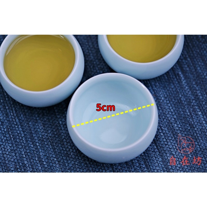 【全館滿599免運】青瓷羅漢杯─50ml 主人杯 品茗杯 粗陶品茗杯 細緻手作 陶瓷茶杯 品茗杯【自在坊茶具】-細節圖8