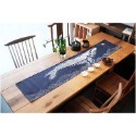 【全館滿599免運】日式和風棉麻桌旗 鯉魚.鯤鯨.翔鶴.蓮花四款茶席 天然染料 手工漂染 獨一無二【自在坊茶具】-規格圖11