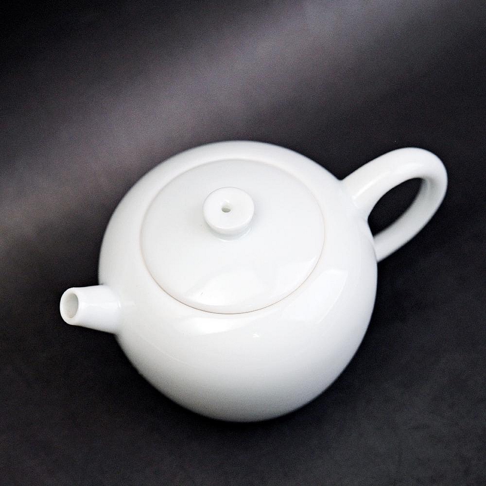 【全館滿599免運】【特價分享】景德鎮特級影青白瓷 巨輪珠壺9件整套陶瓷茶具 精細手工藝製作【自在坊茶具】-細節圖5
