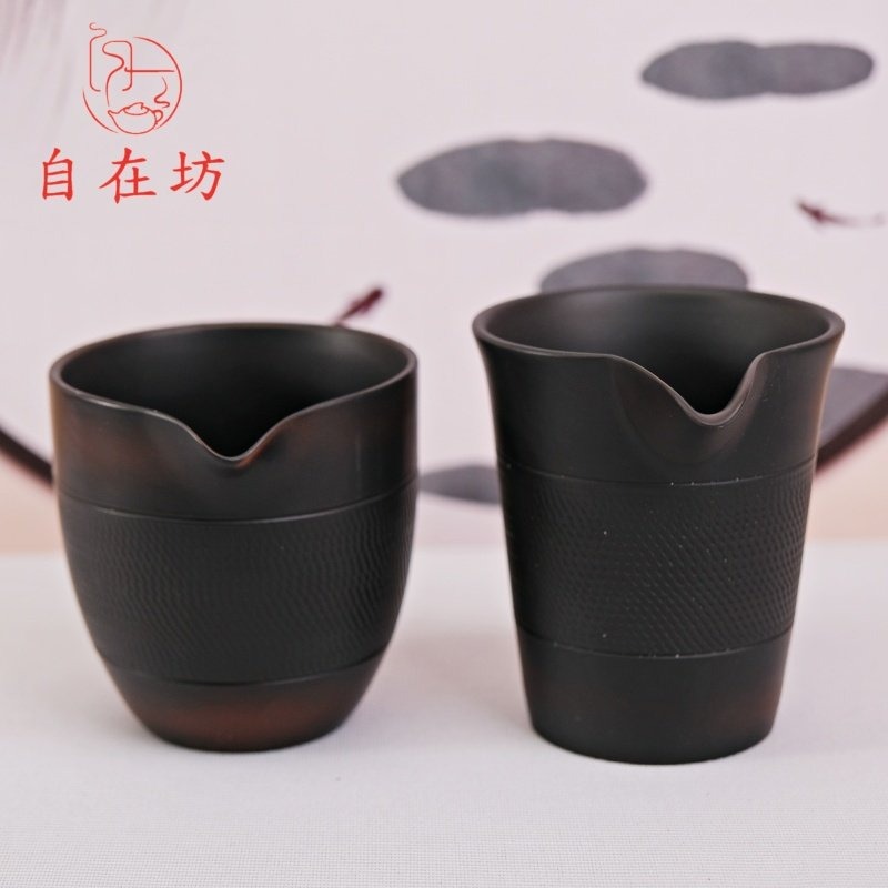 【自在坊茶具】紫陶圓潤茶海230ml 紫陶直筒茶海200ml 茶海 紫陶公道杯 陶瓷茶海 分茶器【滿599免運】-細節圖3