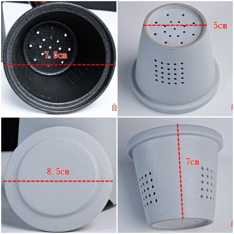 【全館滿599免運】精品粗陶辦公杯三件組 390ML 匠心手繪釉彩 茶杯過濾杯蓋三合一 粗陶辦公杯【自在坊茶具】-細節圖8