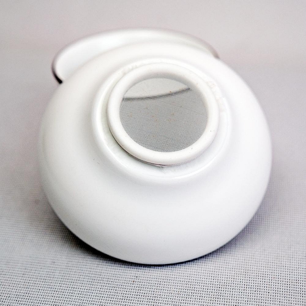 【全館滿599免運】精品陶瓷 脂白描金手繪茶漏 茶濾 功夫茶具 質樸簡約 功夫茶具 靜 悟 禪 道【自在坊茶具】-細節圖5