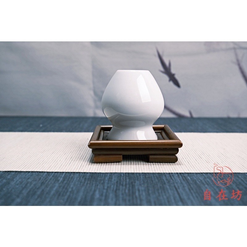【全館滿599免運】壺蓋承 竹蓋置 壺蓋托 杯蓋架 陶瓷茶筅底座【自在坊茶具】-細節圖6