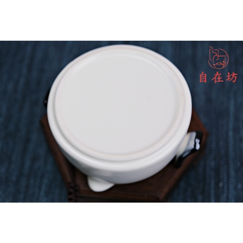 【全館滿599免運】快客杯 定窯快客杯─1壺3杯(黑/白) 便攜式茶具 隨身茶具 旅行茶具 泡茶組【自在坊茶具】-細節圖4