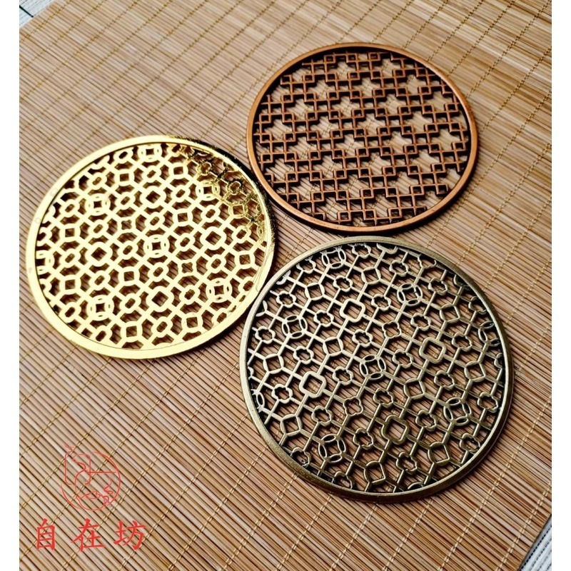 【全館滿599免運】實木製壺墊 黑檀花梨木壺墊展示架 茶杯墊 茶壺墊 茶具 茶道用具 12*12【自在坊茶具】-細節圖5