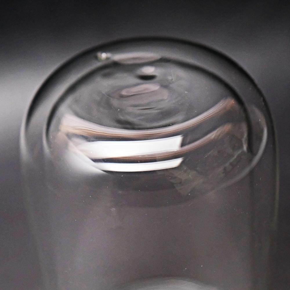 【全館滿599免運】茶海 分茶器 雙層玻璃直筒茶海(竹蓋款) 內為真空隔熱 不燙手 耐熱玻璃公道杯【自在坊茶具】-細節圖5