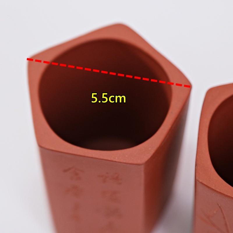 【全館滿599免運】【朱泥含春主人杯-90ml】原礦朱泥 大紅袍 紫砂手工杯 茶道聞香杯 主人杯 聞香杯【自在坊茶具】-細節圖8