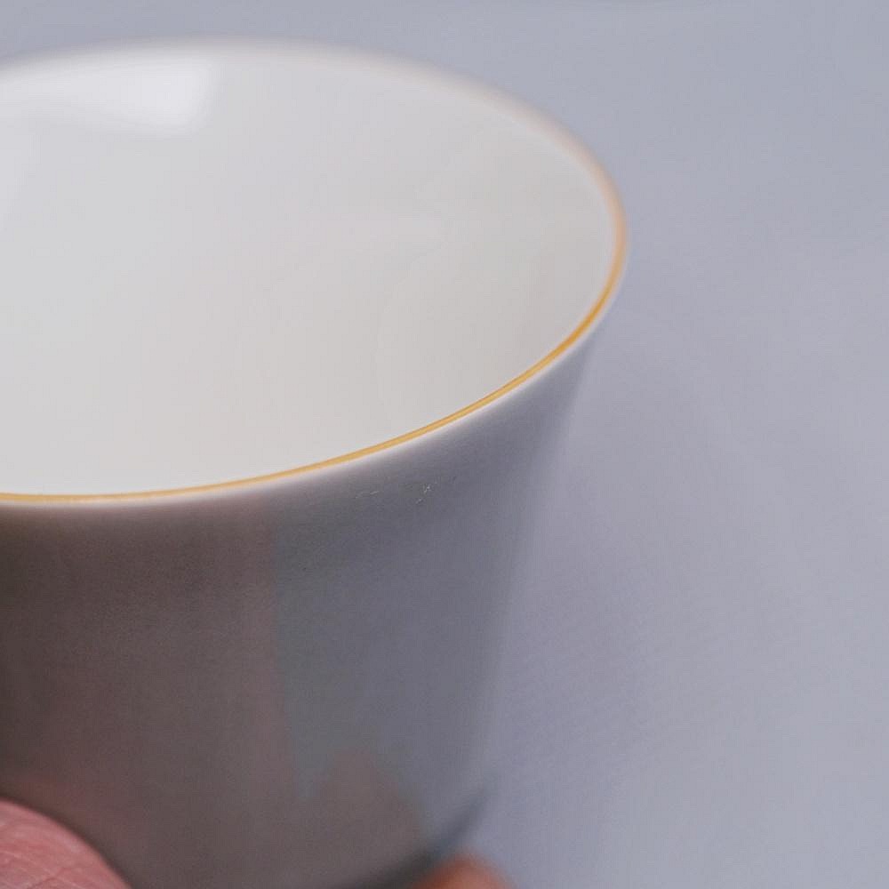 【全館滿599免運】茶杯 主人杯 品茗杯 冰灰釉主人杯-川拙款 粗陶品茗杯 細緻手作 陶瓷茶杯 冰灰釉【自在坊茶具】-細節圖6