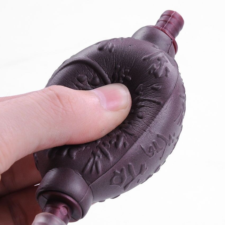 【全館滿599免運】排水球 吸水球 導水管 軟管 雙銅頭矽膠吸水球 硬塑膠頭乳膠排水球 吸水管茶盤專用配件【自在坊茶具】-細節圖5