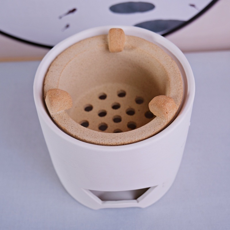 【全館滿599免運】老岩泥 / 白泥直身炭爐 炭爐 白泥炭爐 火爐 煮茶爐 燒水碳爐 功夫茶爐【自在坊茶具】-細節圖3