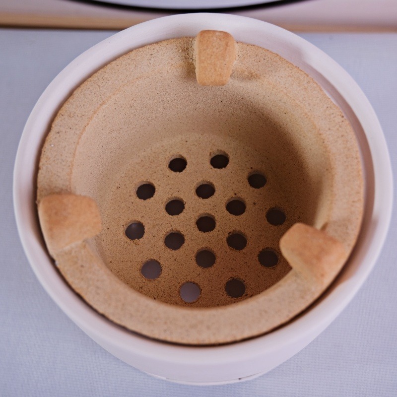 【全館滿599免運】老岩泥 / 白泥直身炭爐 炭爐 白泥炭爐 火爐 煮茶爐 燒水碳爐 功夫茶爐【自在坊茶具】-細節圖4