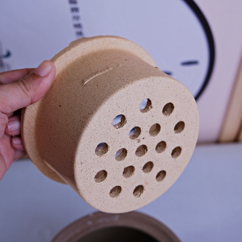 【全館滿599免運】老岩泥 / 白泥直身炭爐 炭爐 白泥炭爐 火爐 煮茶爐 燒水碳爐 功夫茶爐【自在坊茶具】-細節圖11