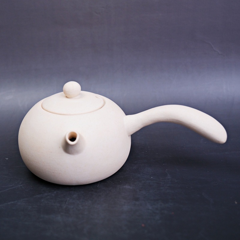 【全館滿599免運】【白泥迷你旅行茶具】一側把壺一保溫爐 茶具組 旅行茶具 優質泥料 高貴大方 附精致木箱【自在坊茶具】-細節圖6