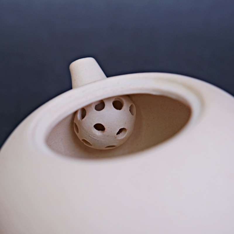 【全館滿599免運】【白泥迷你旅行茶具】一側把壺一保溫爐 茶具組 旅行茶具 優質泥料 高貴大方 附精致木箱【自在坊茶具】-細節圖7