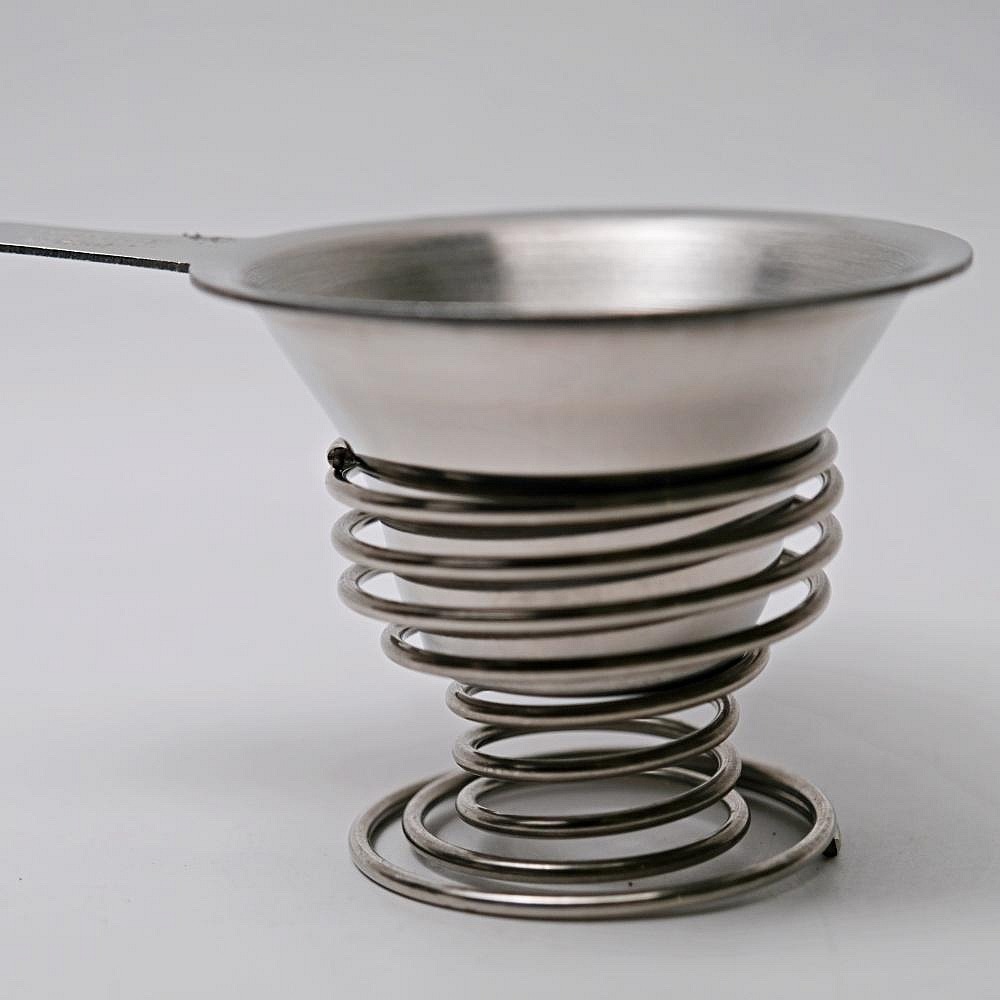 【全館滿599免運】彈簧架 杯托 茶漏架 茶濾托架 正304 不鏽鋼線 2.2mm 一次成形製作【自在坊茶具】-細節圖2