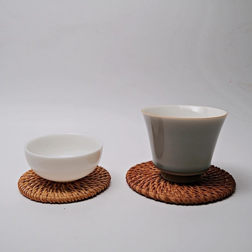 【全館滿599免運】杯墊 秋藤杯墊 杯墊套組 越南秋藤杯墊 手工編織 壺墊【自在坊茶具】-細節圖5