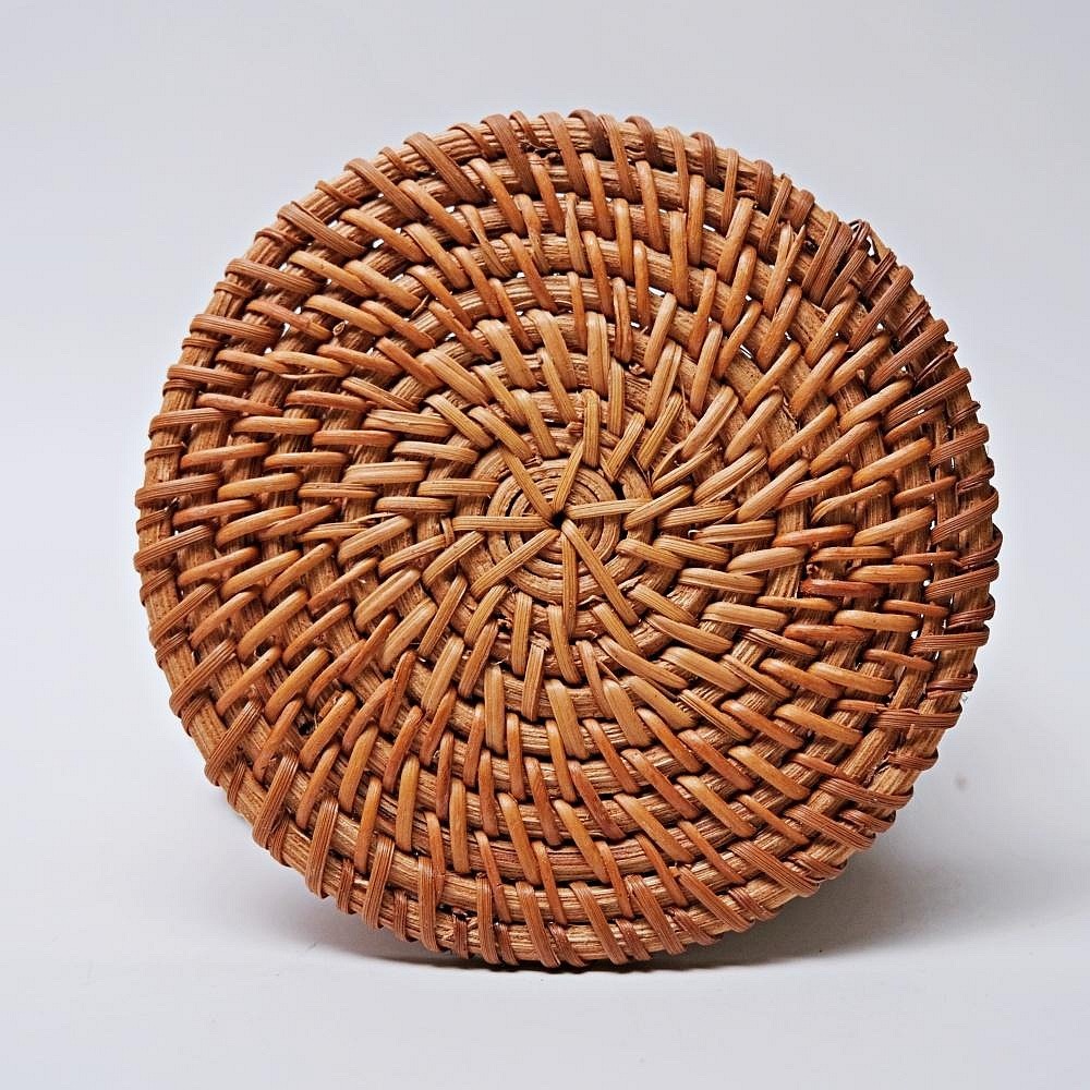 【全館滿599免運】杯墊 秋藤杯墊 杯墊套組 越南秋藤杯墊 手工編織 壺墊【自在坊茶具】-細節圖6