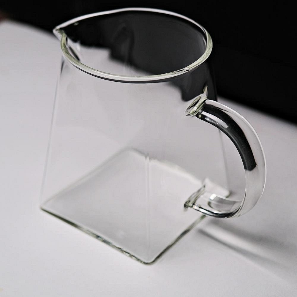 【全館滿599免運】茶海 玻璃茶海 公道杯 天圓地方茶海 原創手工 300ml  500ML 加厚耐熱【自在坊茶具】-細節圖4