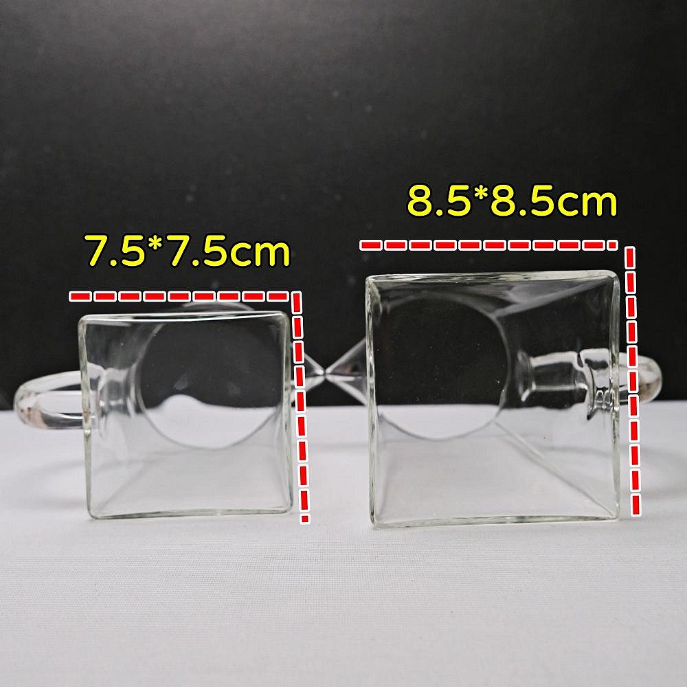 【全館滿599免運】茶海 玻璃茶海 公道杯 天圓地方茶海 原創手工 300ml  500ML 加厚耐熱【自在坊茶具】-細節圖10