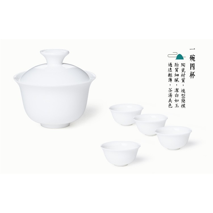 【全館滿599免運】旅行茶具 簡易便當盒式 泡茶 便攜式 功夫茶具 套裝茶具 白瓷 茶具組【自在坊茶具】-細節圖6