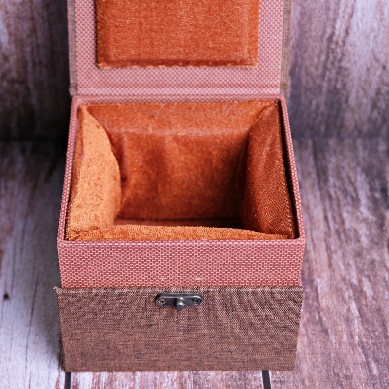 【全館滿599免運】錦盒14*14*11 禮盒 禮品盒  空錦盒 建盞禮品盒 茶壺收納盒 容納單壺【自在坊茶具】-細節圖9