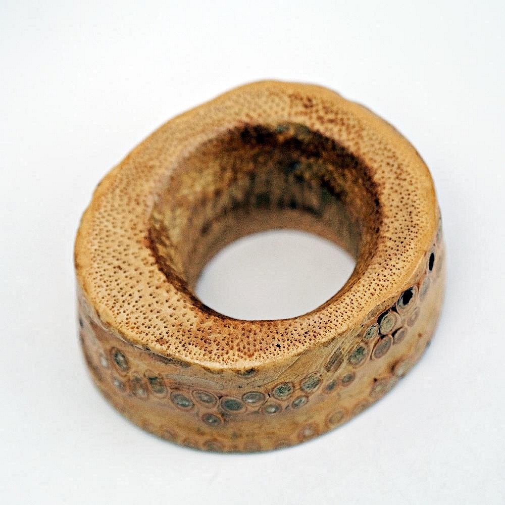 【全館滿599免運】茶漏架 托架 茶漏托架 原生態竹根雕 茶道配件 簍空茶漏托 自然生成【自在坊茶具】-細節圖3