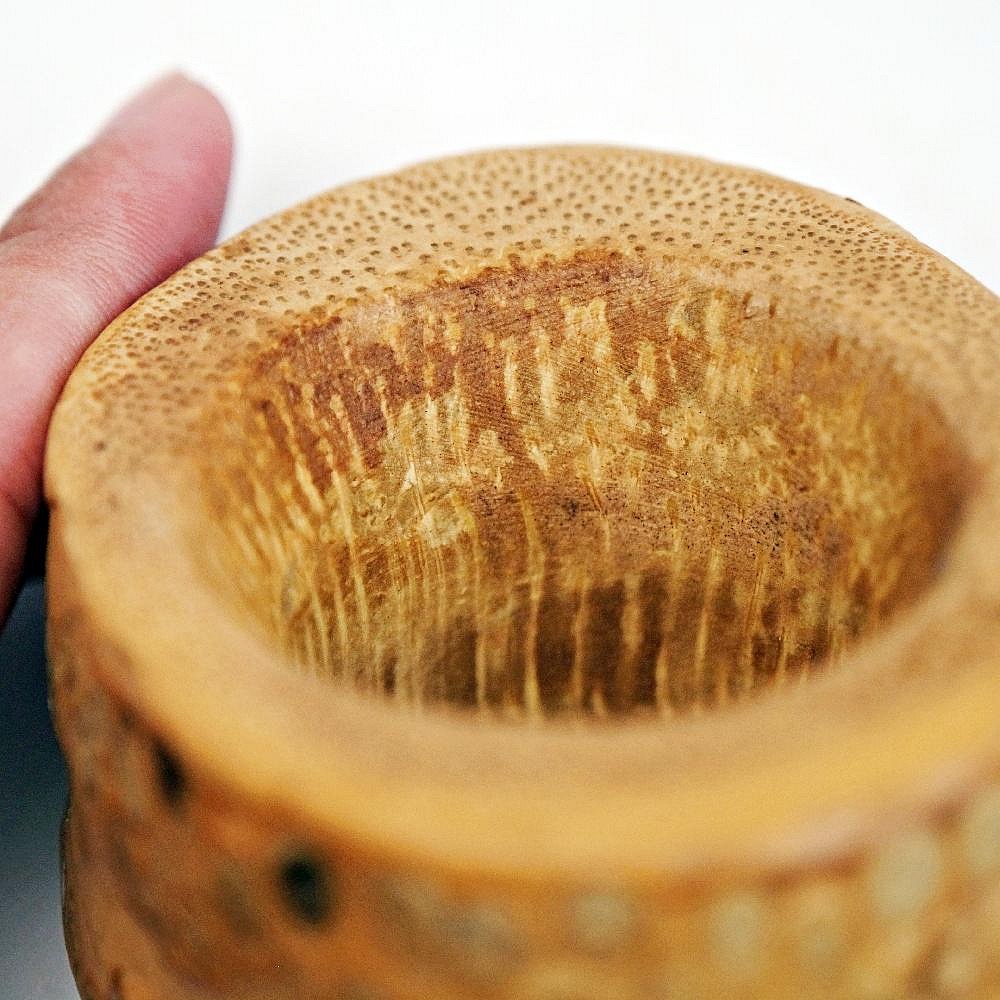 【全館滿599免運】茶漏架 托架 茶漏托架 原生態竹根雕 茶道配件 簍空茶漏托 自然生成【自在坊茶具】-細節圖4