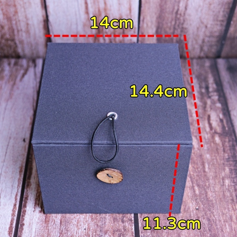【全館滿599免運】錦盒14*14 禮盒 禮品盒 包裝盒 空錦盒 建盞禮品盒 茶杯茶壺收納盒 容納單壺 【自在坊茶具】-細節圖10