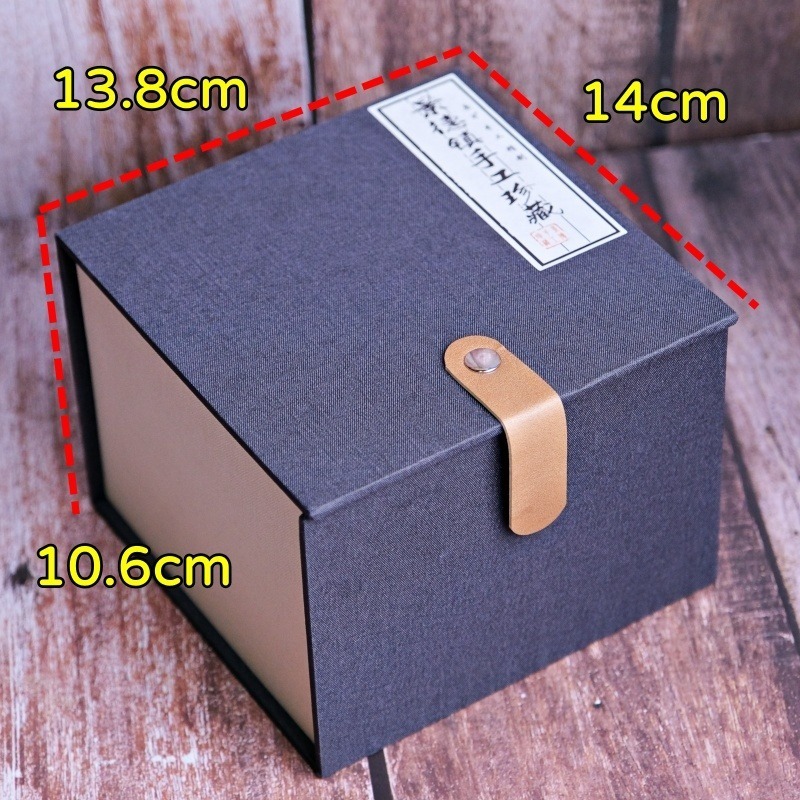 【全館滿599免運】錦盒14*14 禮盒 禮品盒 包裝盒 空錦盒 建盞禮品盒 茶杯茶壺收納盒 容納單壺 【自在坊茶具】-細節圖11