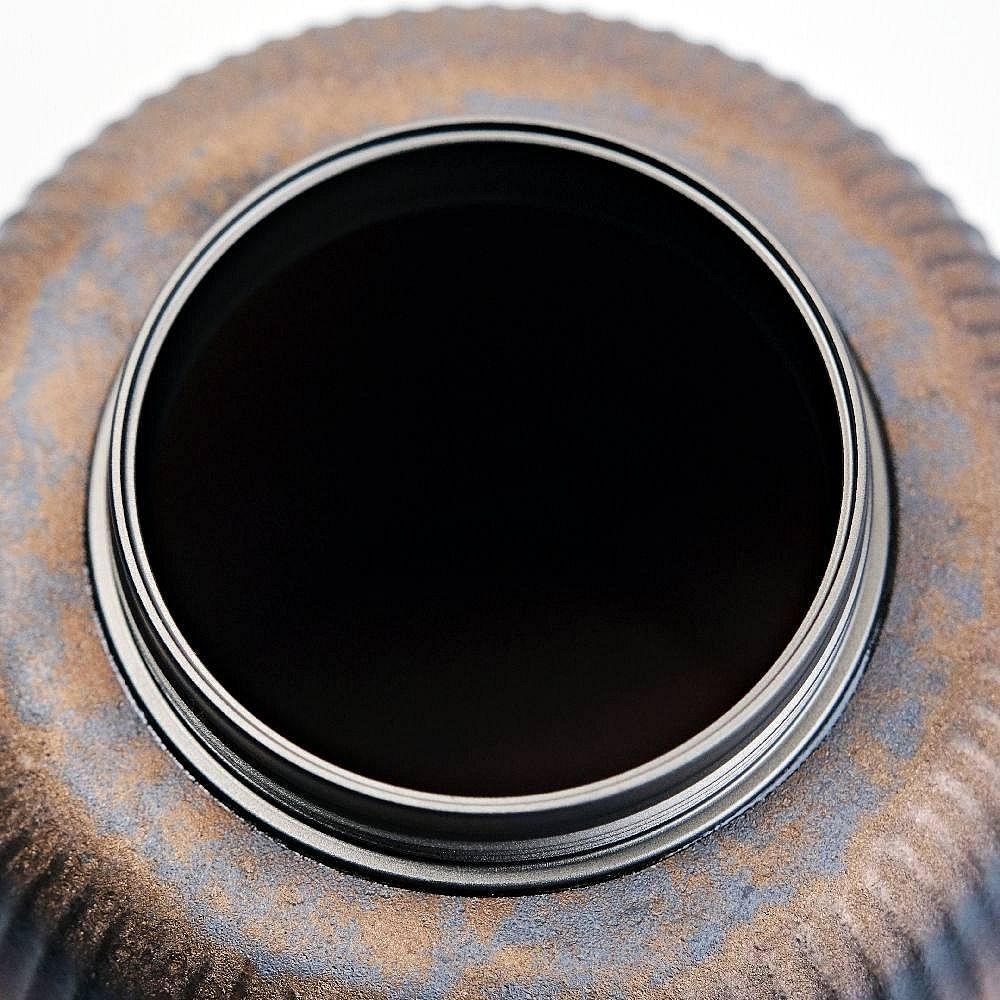 【全館滿599免運】茶葉罐 茶葉收納罐 粗陶茶葉罐 鋁蓋茶葉罐 古早柴燒粗陶鎏金鐵鏽釉鋁蓋茶葉罐【自在坊茶具】-細節圖9