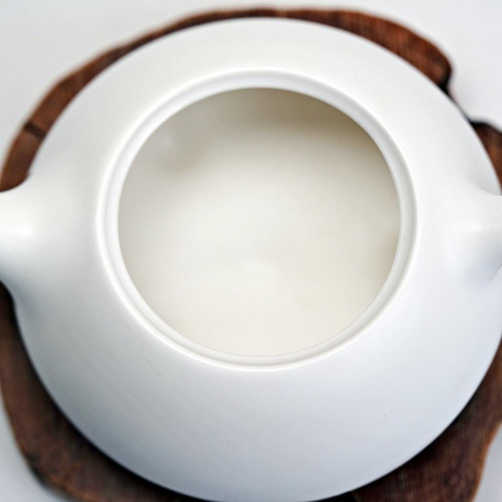 【全館滿599免運】茶壺 定窯石瓢壺 120ML 冰裂開片 黑色 白色-細節圖7