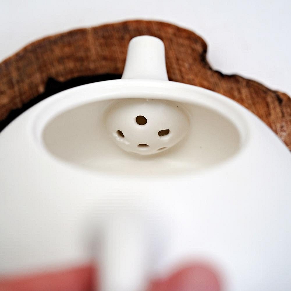 【全館滿599免運】茶壺 定窯石瓢壺 120ML 冰裂開片 黑色 白色-細節圖8