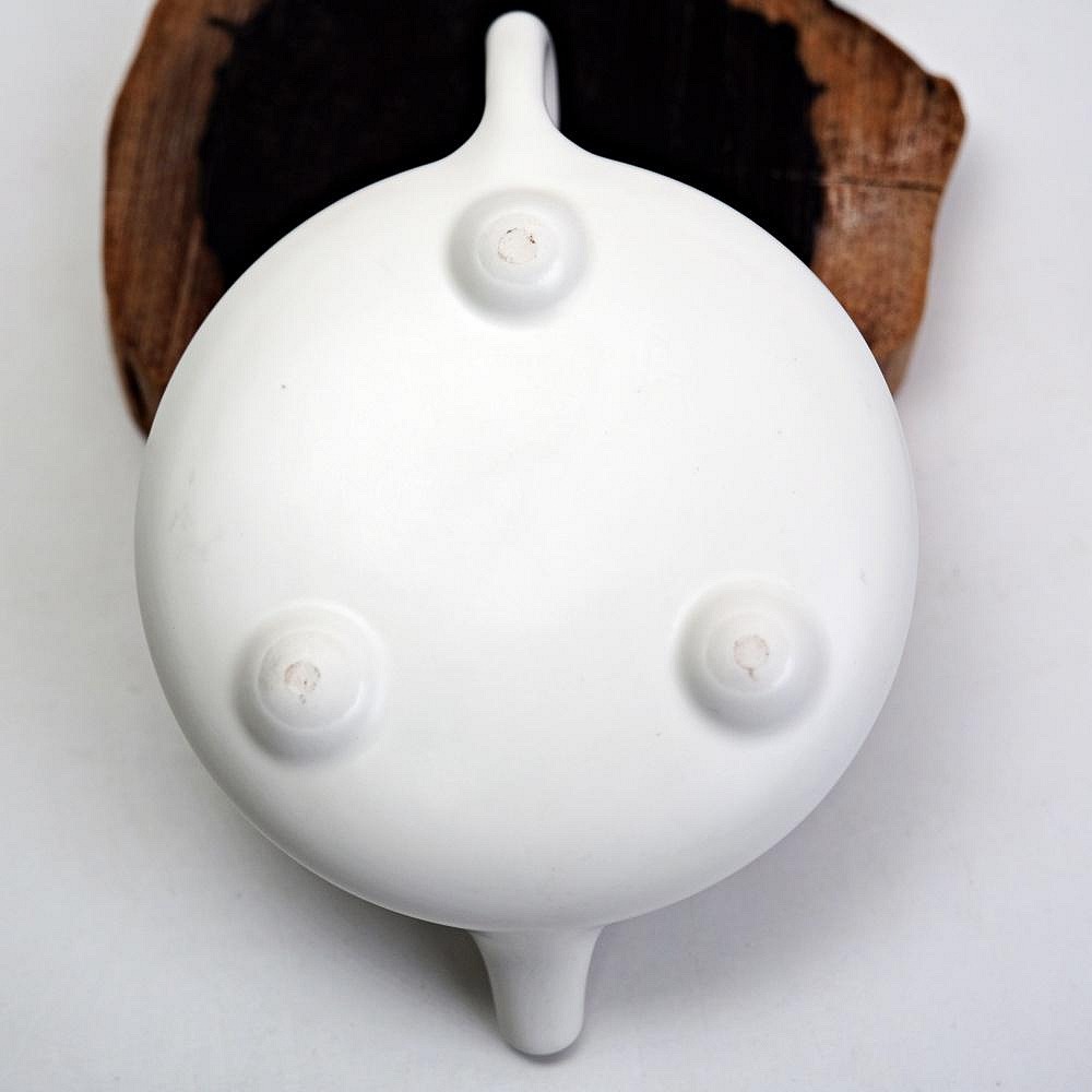 【全館滿599免運】茶壺 定窯石瓢壺 120ML 冰裂開片 黑色 白色-細節圖9