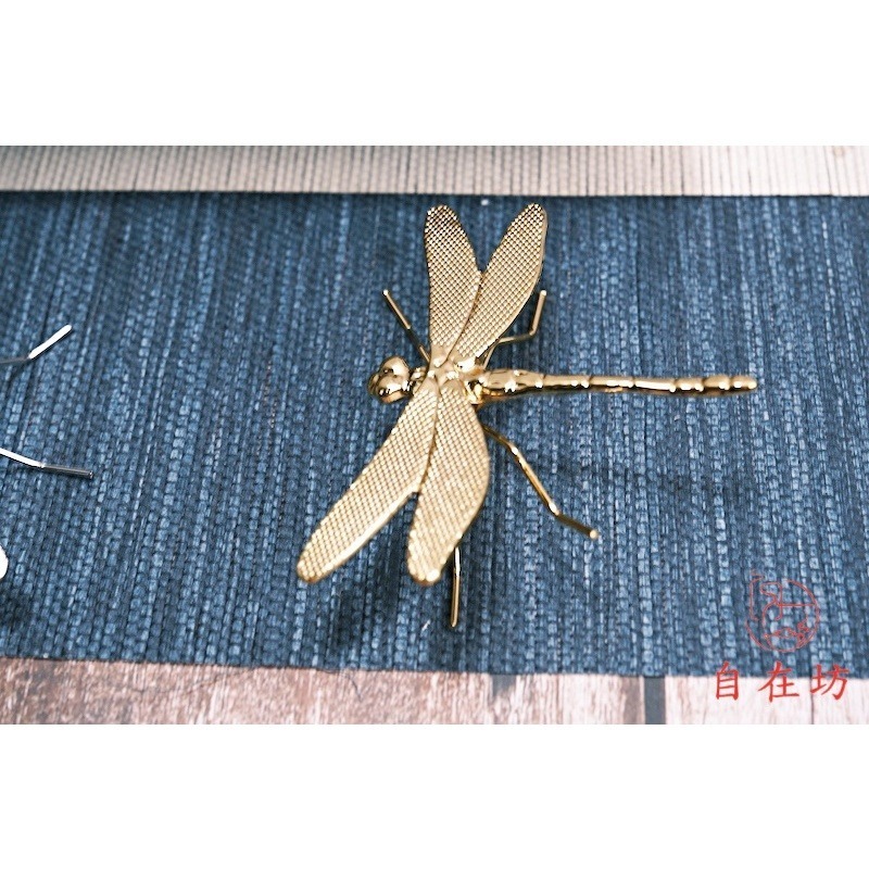 【全館滿599免運】壺蓋托 蓋托 蜻蜓蓋托 合金蜻蜓蓋置 壺蓋承 竹蓋置 杯蓋架【自在坊茶具】-細節圖3