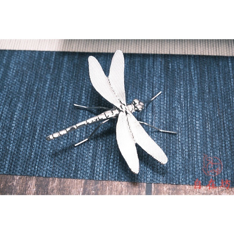 【全館滿599免運】壺蓋托 蓋托 蜻蜓蓋托 合金蜻蜓蓋置 壺蓋承 竹蓋置 杯蓋架【自在坊茶具】-細節圖6