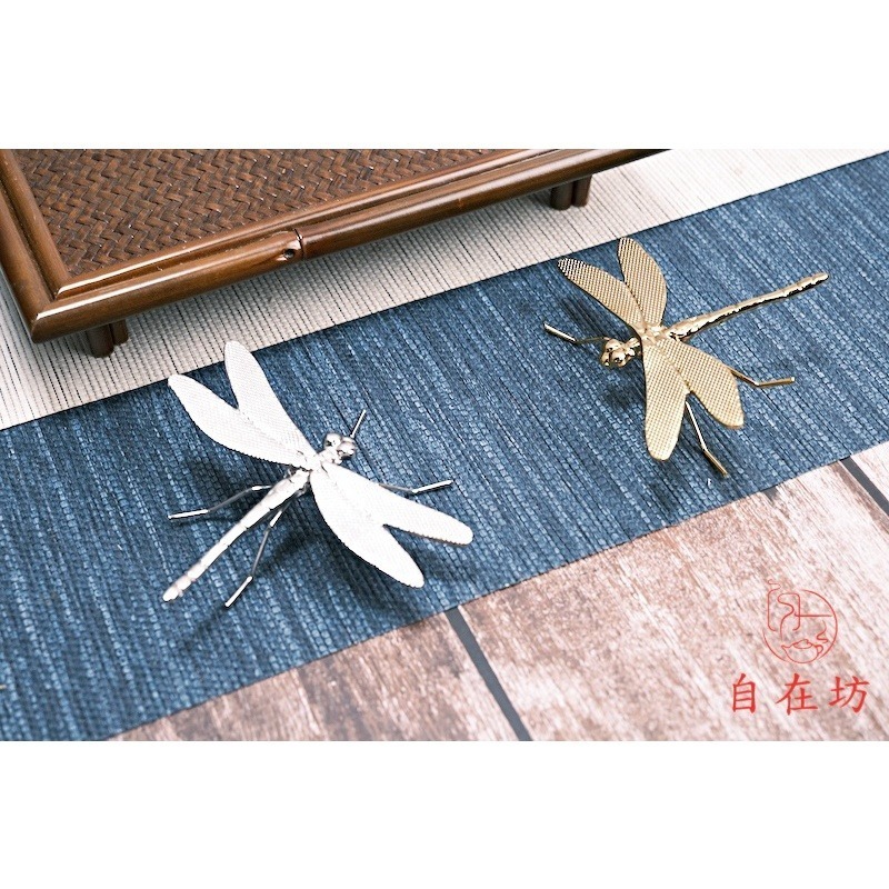 【全館滿599免運】壺蓋托 蓋托 蜻蜓蓋托 合金蜻蜓蓋置 壺蓋承 竹蓋置 杯蓋架【自在坊茶具】-細節圖8