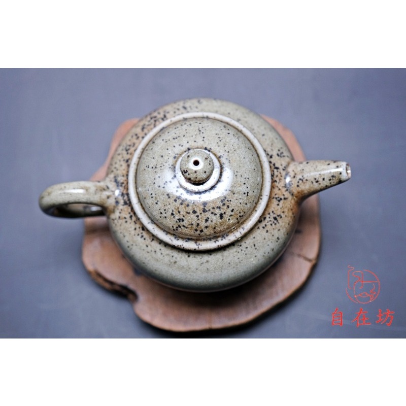 【全館滿599免運】茶壺 柴燒壺 手工壺【台灣施皓文工藝師手工柴燒壺-4號250ml】孤品一器一拍 粗陶茶壺【自在坊茶具-細節圖2