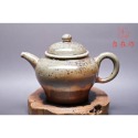 【全館滿599免運】茶壺 柴燒壺 手工壺【台灣施皓文工藝師手工柴燒壺-4號250ml】孤品一器一拍 粗陶茶壺【自在坊茶具-規格圖9