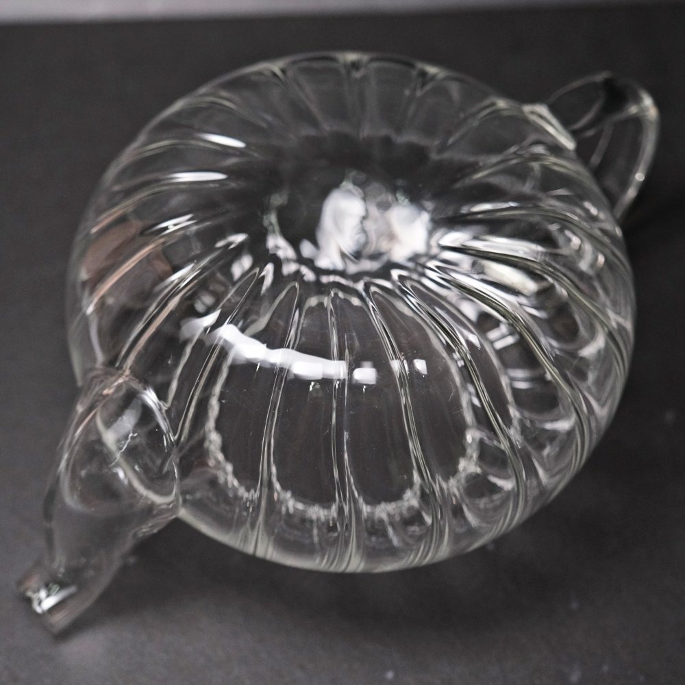 【全館滿599免運】茶壺 玻璃壺 花茶壺【條紋南瓜壺 600ml】手工耐熱玻璃壺 過濾型內膽 小嘴花茶壺【自在坊茶具】-細節圖7