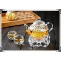 【全館滿599免運】茶壺 玻璃壺 花茶壺【條紋南瓜壺 600ml】手工耐熱玻璃壺 過濾型內膽 小嘴花茶壺【自在坊茶具】-規格圖9