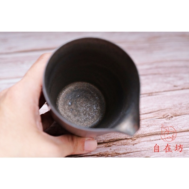 【全館滿599免運】茶海 鎏金茶海 公道杯 鎏金釉文雀茶海─矮180ml / 高210ml 日式鎏金茶海【自在坊茶具】-細節圖9