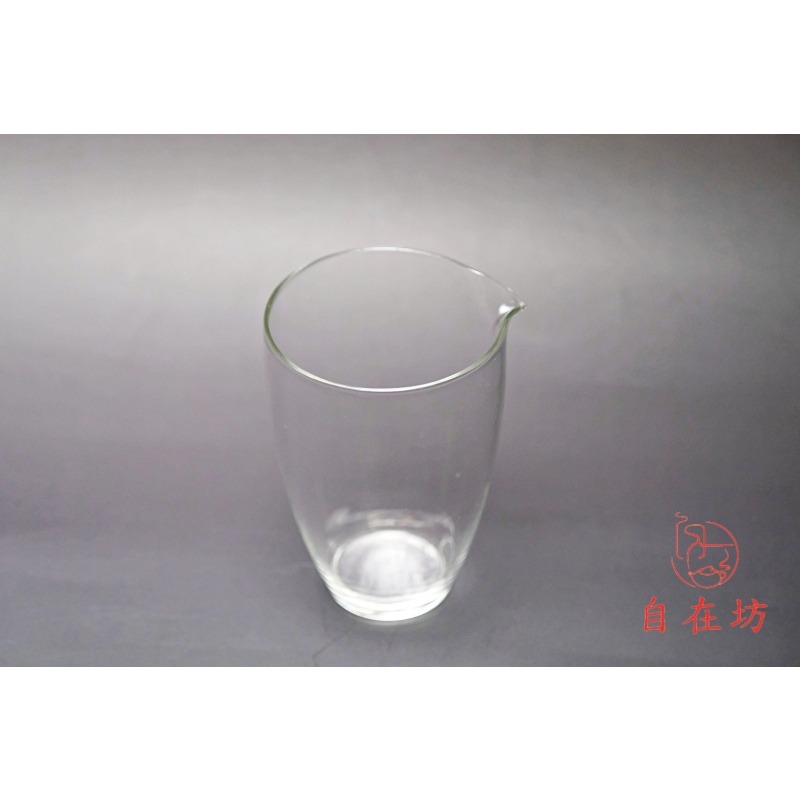 【全館滿599免運】茶海 分茶器 玻璃茶海 日式玻璃茶海─300ml 文雀款 耐熱玻璃公道杯 加厚【自在坊茶具】-細節圖2