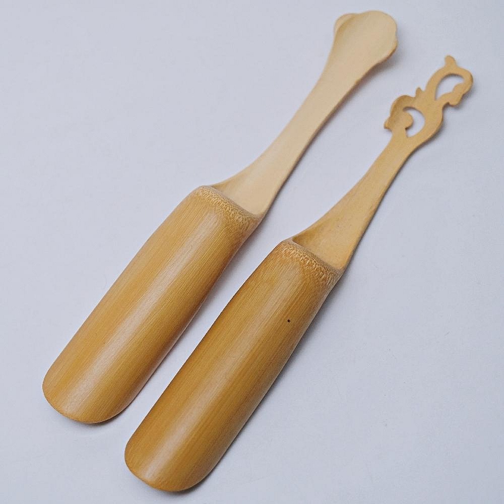 【全館滿599免運】茶鏟 竹制茶鏟 手工精雕竹制茶鏟 茶道配件 茶匙 茶剷 茶藝茶道六君子 竹製茶具【自在坊茶具】-細節圖9